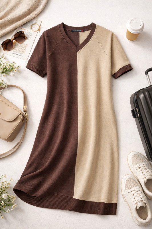 EaseLine Dual Tone Dress - Boarding Ready Lounge Dress