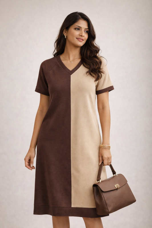 EaseLine Dual Tone Dress - Boarding Ready Lounge Dress