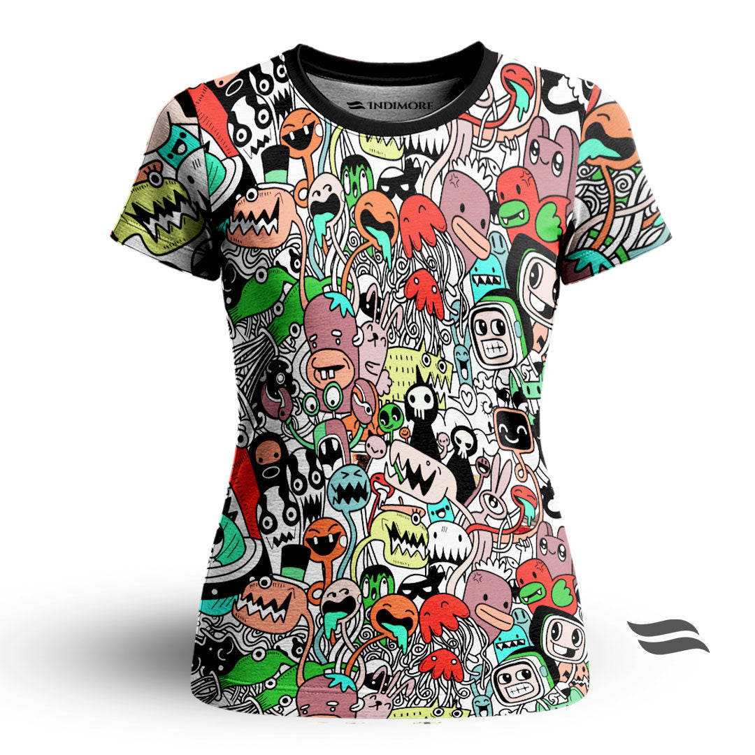 IndiMore Skull & Scribble T-shirt